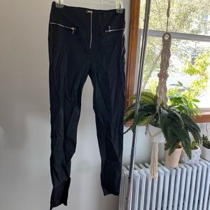 BooHoo high waist Faux leather pants. Size 4